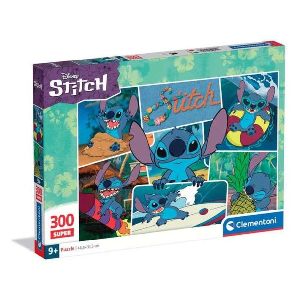 Clementoni puslespil 300 brikker - Disney Stitch