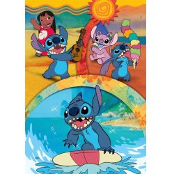 Clementoni puslespil 104 brikker - Disney Stitch 1