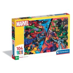 Clementoni puslespil 104 brikker - Marvel Heroes VS Villains