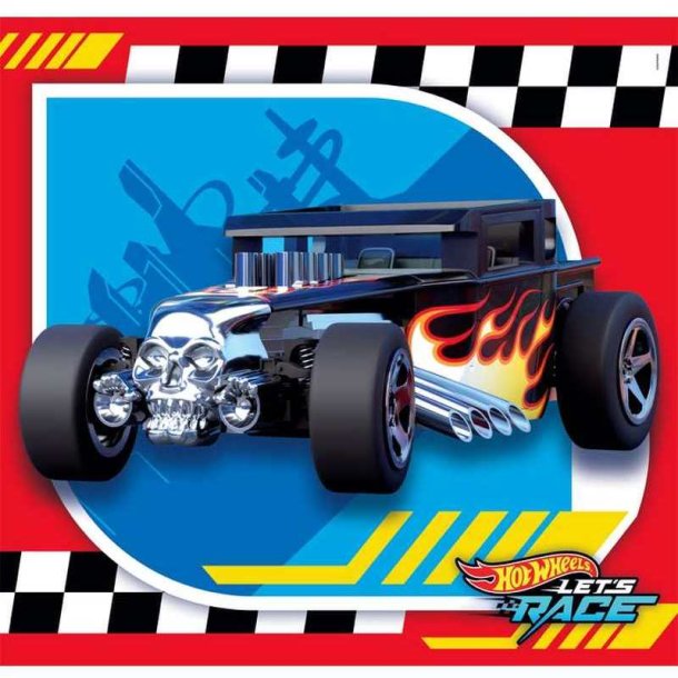 Clementoni puslespil 3 x 48 brikker - Hotwheels