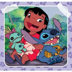 Clementoni puslespil 3 x 48 brikker - Disney Stitch