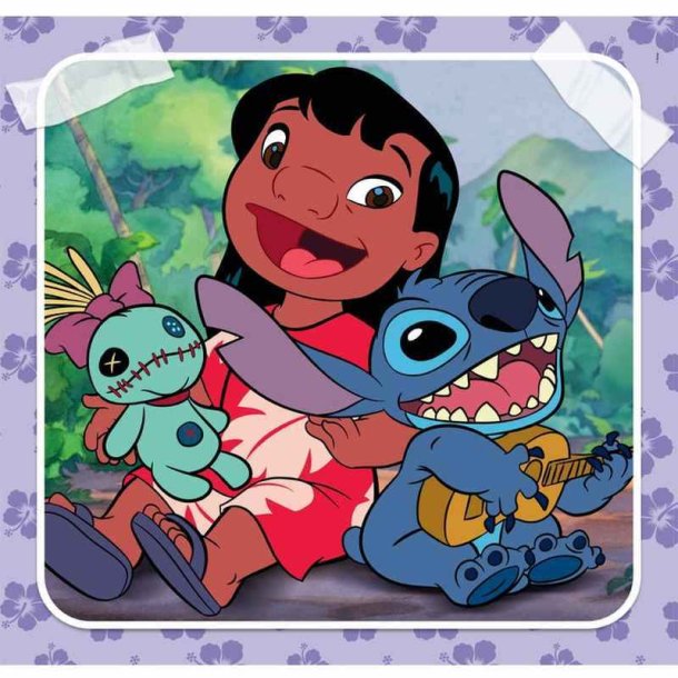 Clementoni puslespil 3 x 48 brikker - Disney Stitch
