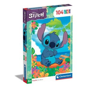 Clementoni puslespil 104 brikker - Disney Stitch 2