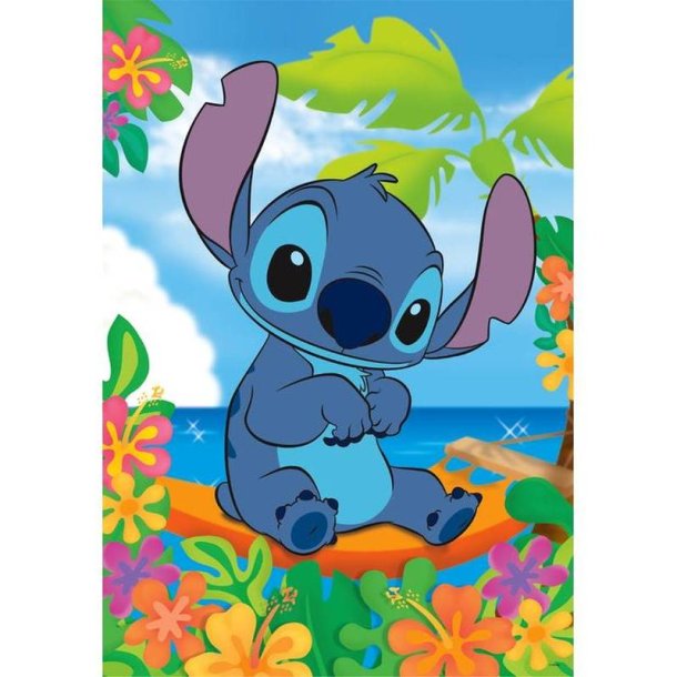 Clementoni puslespil 104 brikker - Disney Stitch 2