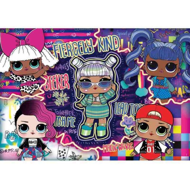 Clementoni puslespil 104 brikker - LOL