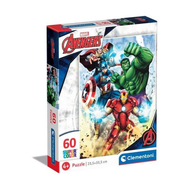 Clementoni puslespil 60 brikker - Marvel Avengers