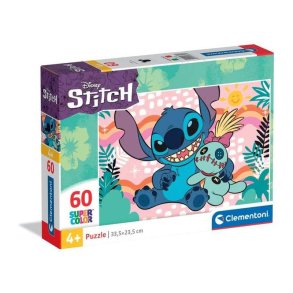 Clementoni puslespil 60 brikker - Disney Stitch