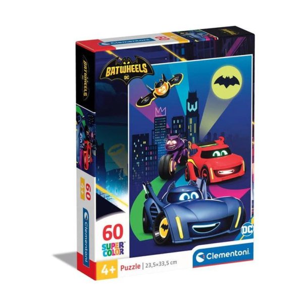 Clementoni puslespil 60 brikker - Batwheels