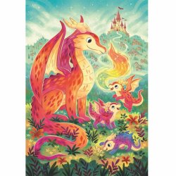 Clementoni puslespil 60 brikker - Noli A Dragon Family