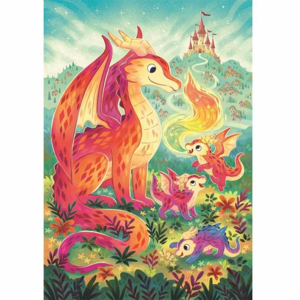 Clementoni puslespil 60 brikker - Noli A Dragon Family