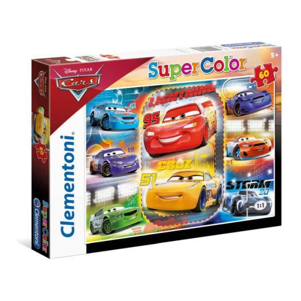 Clementoni puslespil 60 brikker - Disney Cars 3
