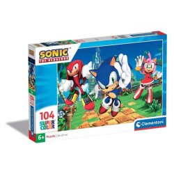 Clementoni puslespil 104 brikker - Sonic 2