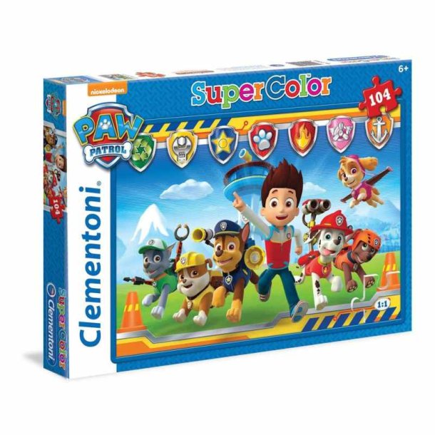 Clementoni puslespil 104 brikker - Paw Patrol Paw Patrol