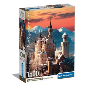 Clementoni puslespil 1500 brikker - CB HQC Neuschwanstein