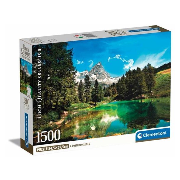 Clementoni puslespil 1500 brikker - CB HQC Blue Lake