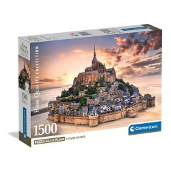 Clementoni puslespil 1500 brikker - CB HQC The Mont Saint-Michel