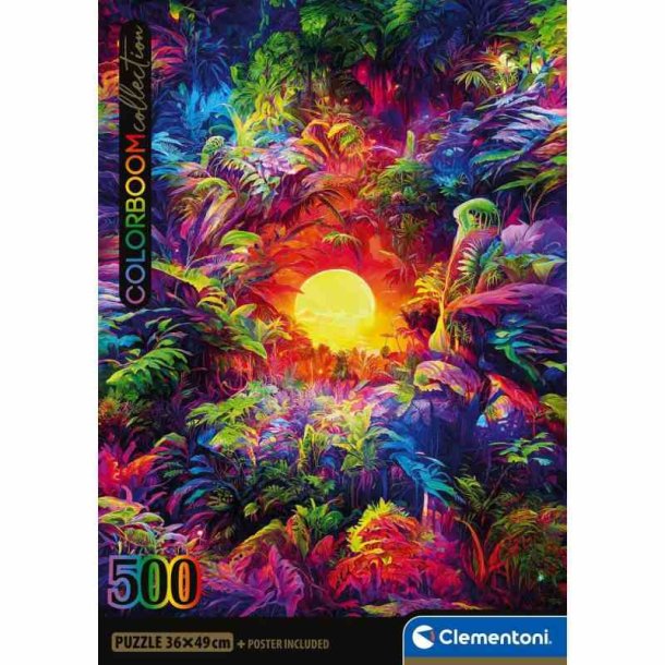 Clementoni puslespil 500 brikker - CB HQC Colorbloom