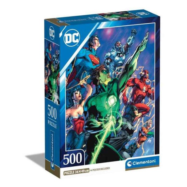 Clementoni puslespil 500 brikker - CB HQC DC Comics (2)