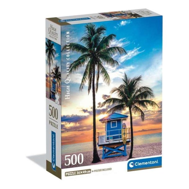 Clementoni puslespil 500 brikker - CB HQC Miami Beach Florida