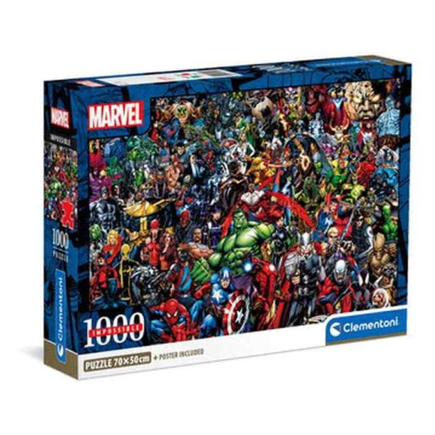 Clementoni puslespil 1000 brikker - CB HQC Marvel mpossible Avengers