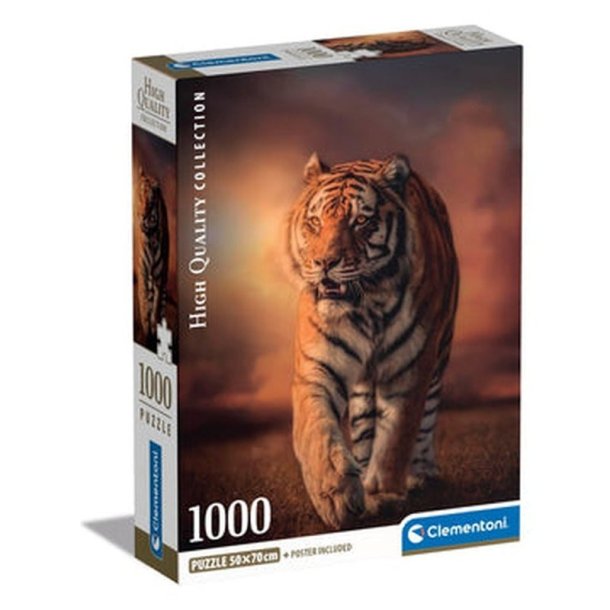 Clementoni puslespil 1000 brikker - CB HQC Tiger