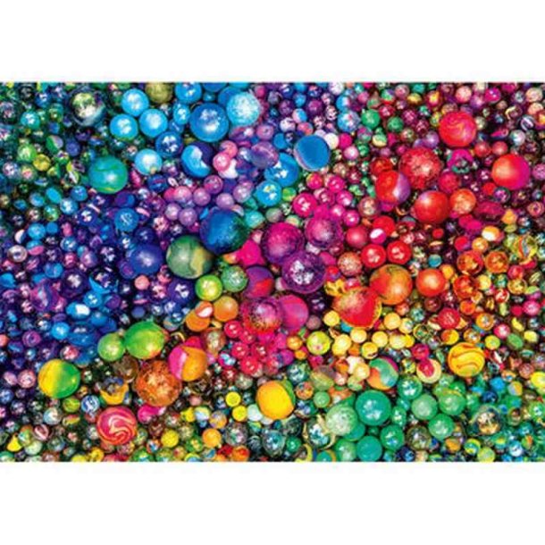Clementoni puslespil 1000 brikker - CB Marv Marbles Colorbloom