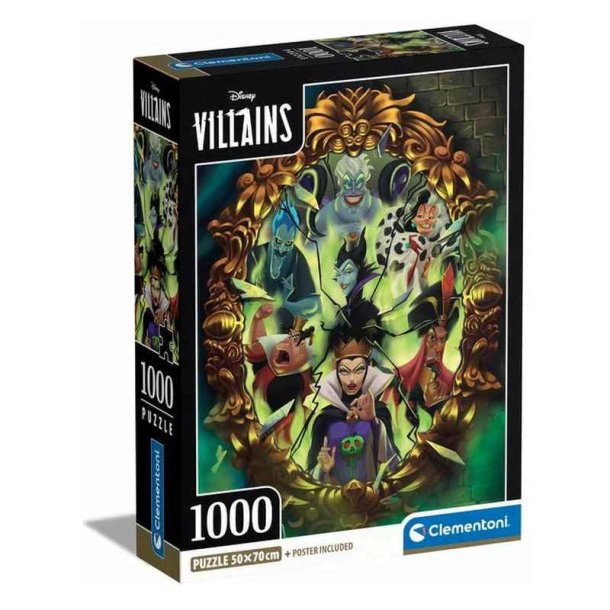 Clementoni puslespil 1000 brikker - CB HQC Disney Villains