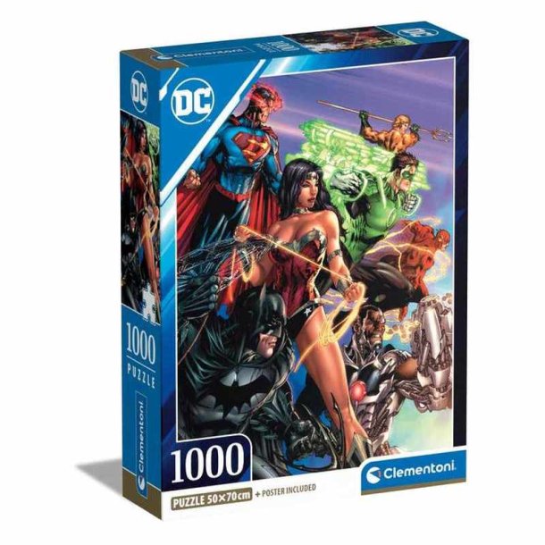Clementoni puslespil 1000 brikker - CB HQC DC Comics