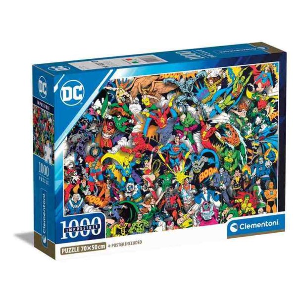 Clementoni puslespil 1000 brikker - CB HQC DC Comics Impossible