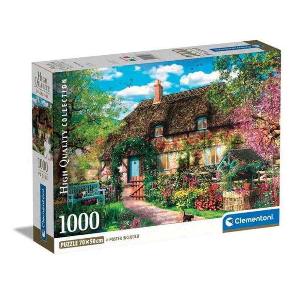 Clementoni puslespil 1000 brikker - CB HQC The Old Cottage