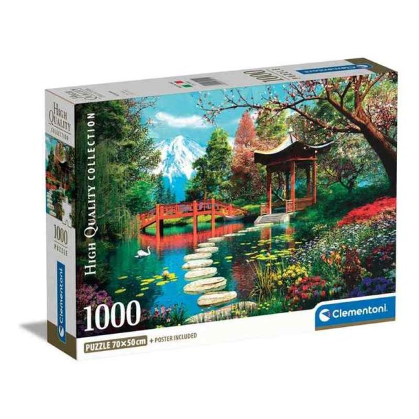 Clementoni puslespil 1000 brikker - CB HQC Fuji Garden