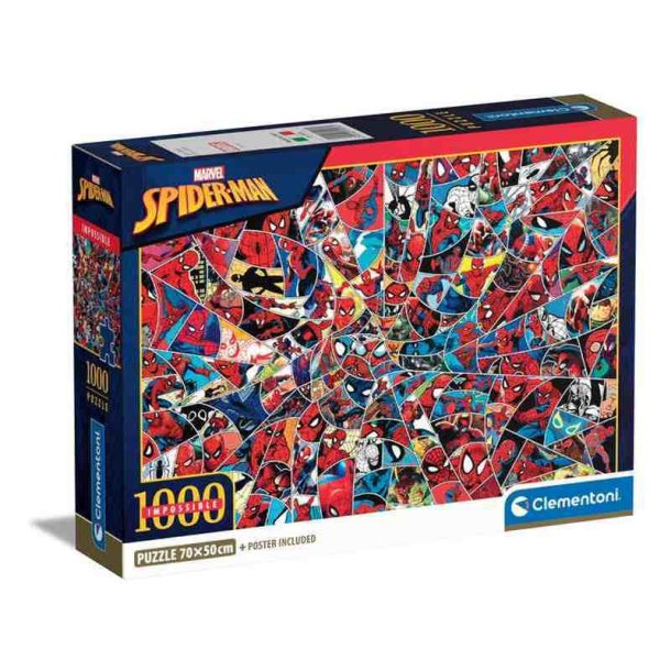 Clementoni puslespil 1000 brikker - Spider-Man CB HQC Impossible