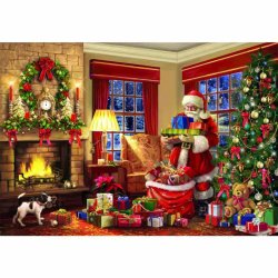 Clementoni puslespil 1000 brikker - CB HQC Santas Visit