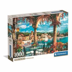 Clementoni puslespil 1000 brikker - CB HQC Balcony View of Lake Como