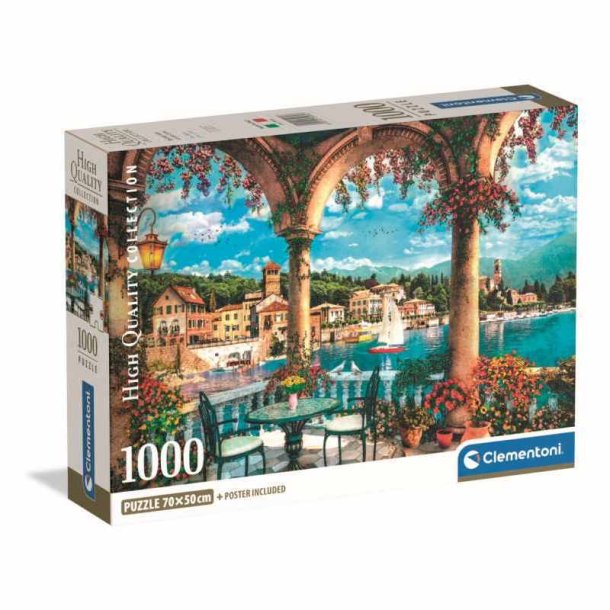 Clementoni puslespil 1000 brikker - CB HQC Balcony View of Lake Como