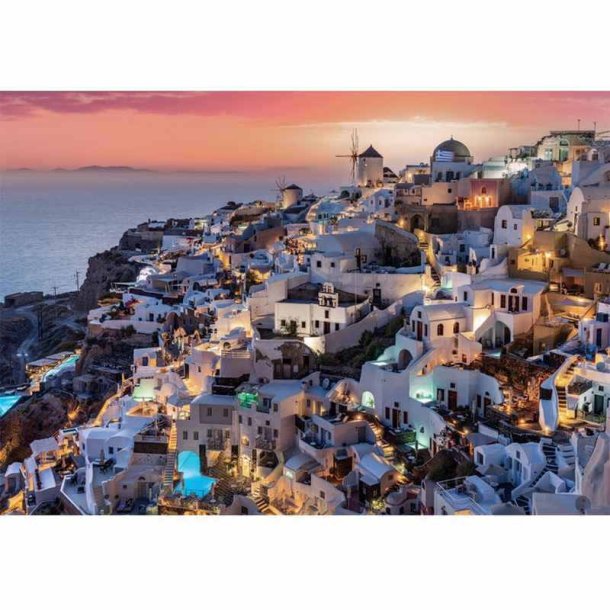 Clementoni puslespil 1000 brikker - CB HQC Shades Santorini