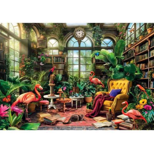 Clementoni puslespil 1000 brikker - CB HQC The Greenhouse Library