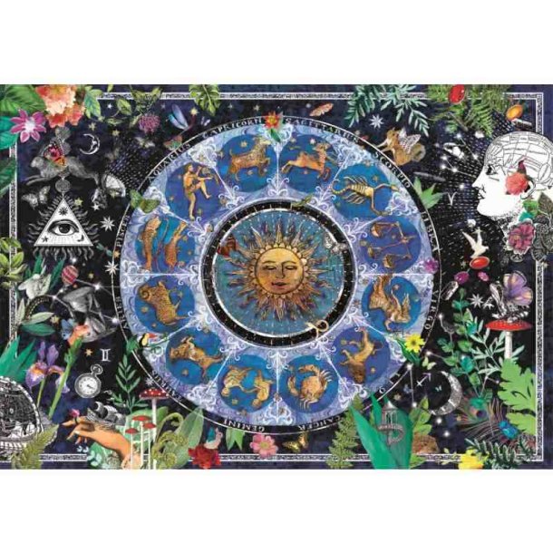 Clementoni puslespil 1000 brikker - CB HQC Astrological Chart