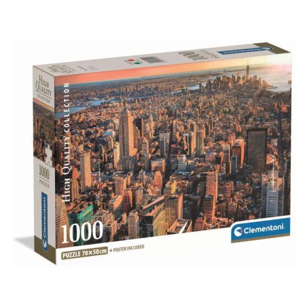 Clementoni puslespil 1000 brikker - CB HQC New York City