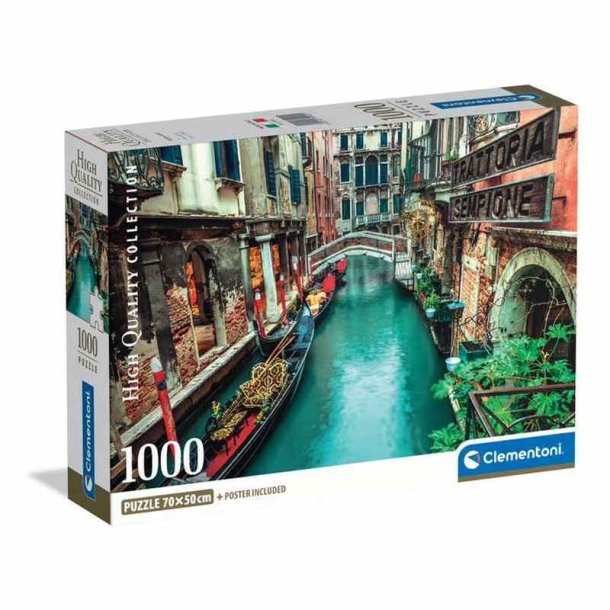 Clementoni puslespil 1000 brikker - CB HQC Venice Canal