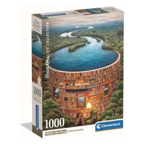 Clementoni puslespil 1000 brikker - CB HQC Bibliodame