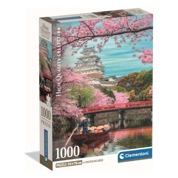Clementoni puslespil 1000 brikker - CB HQC Himeji Castle In Spring