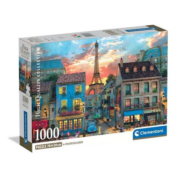 Clementoni puslespil 1000 brikker - CB HQC Streets of Par