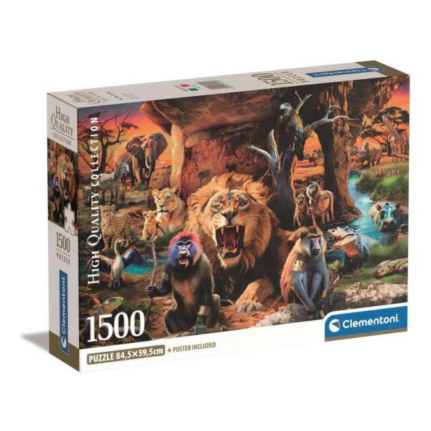 Clementoni puslespil 1500 brikker - CB HQC The Tribal Society