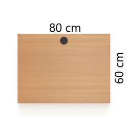 ConSet Bordplade 80x60 - B�g - Rektangul�r