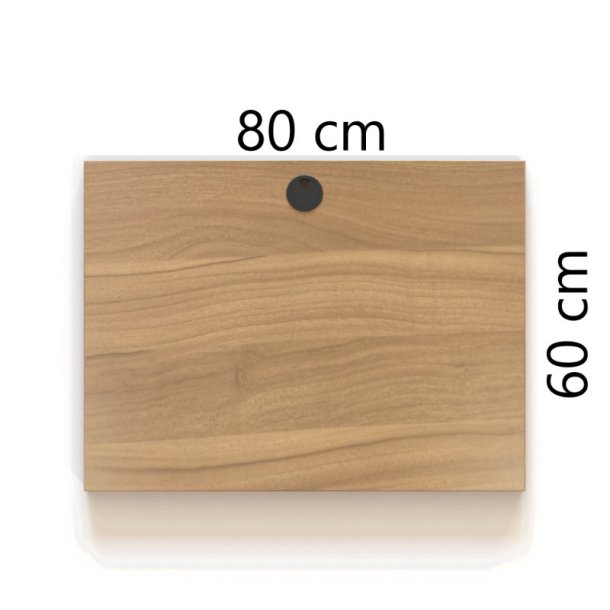 ConSet Bordplade 80x60 - Valn�d - Rektangul�r