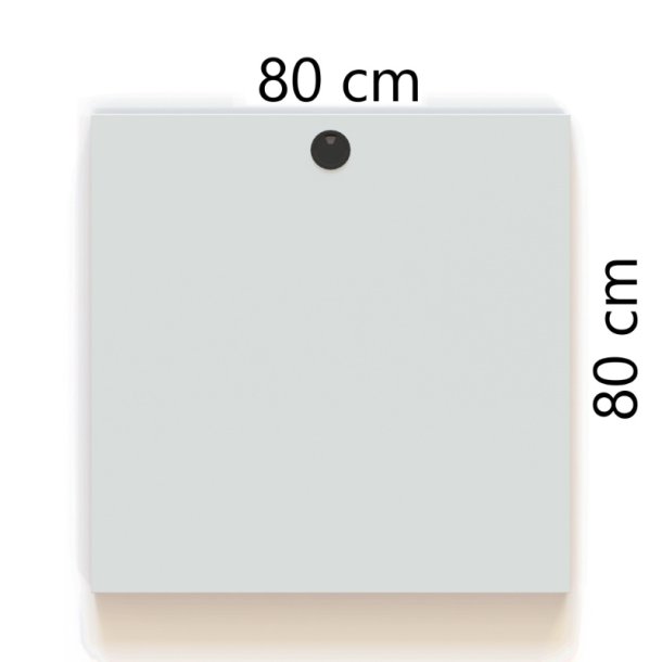 ConSet Bordplade 80x80 - Hvid - Rektangul�r