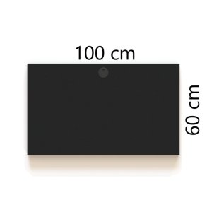 ConSet Bordplade 100x60 - Sort - Rektangul�r