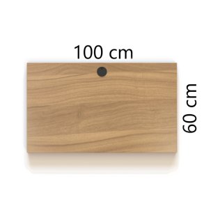 ConSet Bordplade 100x60 - Valn�d - Rektangul�r