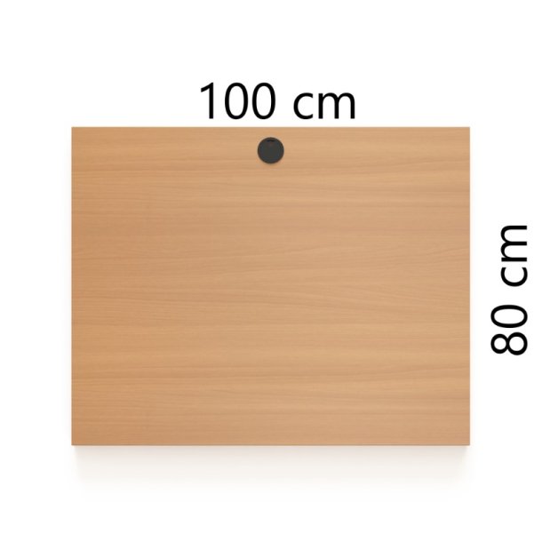 ConSet Bordplade 100x80 - B�g - Rektangul�r